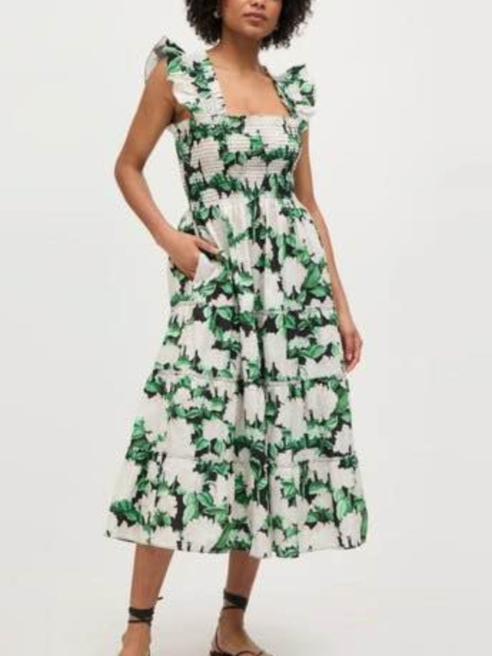 Hill House - The Ellie Nap Dress - Night Bloom Cotton